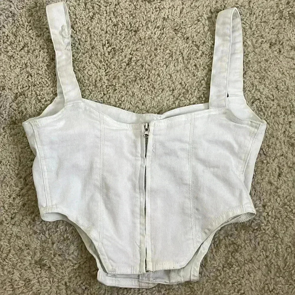 Zara denim corset top - Picture 8 of 11